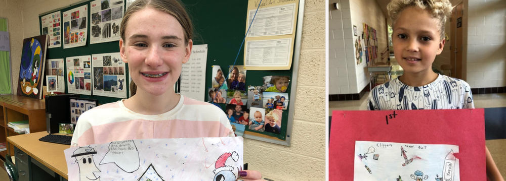 Morgan and Jace, Paint-A-Plow Contest Winners
