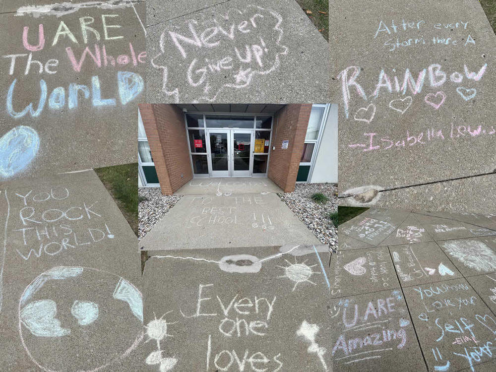 6th Grade Sidewalk Chalk Art